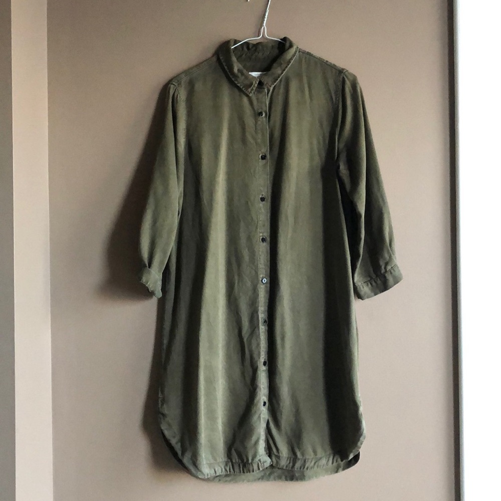 Zara denim shirt dress